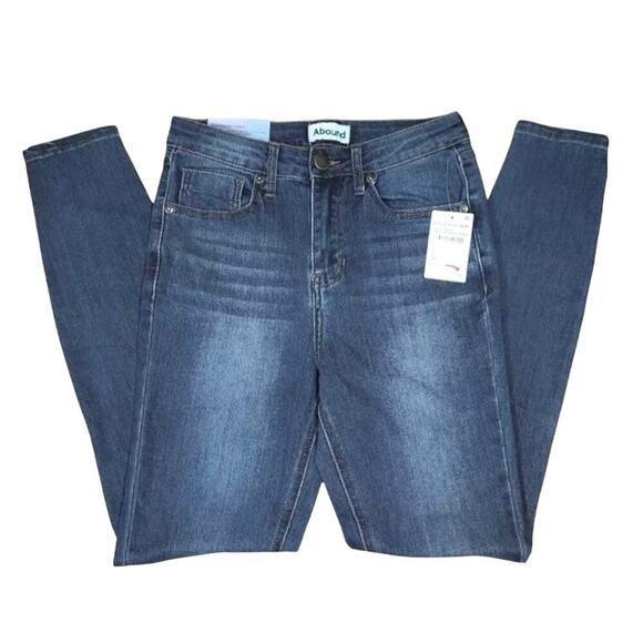 NWT‎ Abound Skinny Jeans Size 24 Dark Wash - Picture 1 of 6